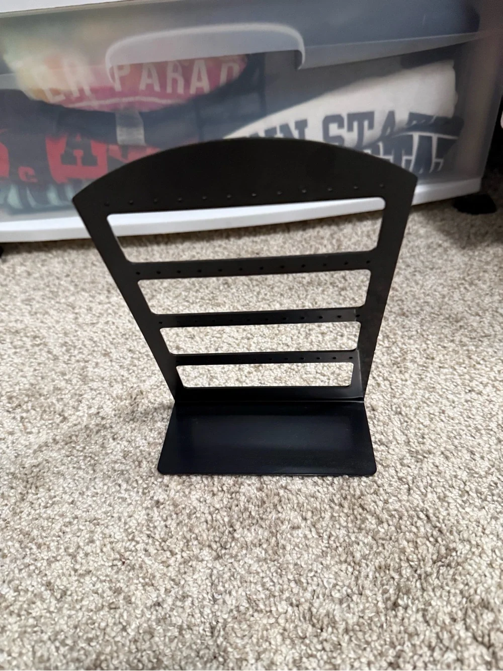 Black Earring Organizer Display Stand